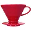 HARIO COFFEE DRIPPER V60 02 RED PLASTIC